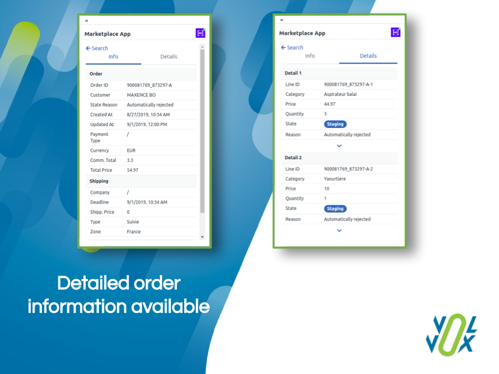 Mirakl Connector by Volvox feature detail — Reporting and Analytics app on the Zendesk Marketplace